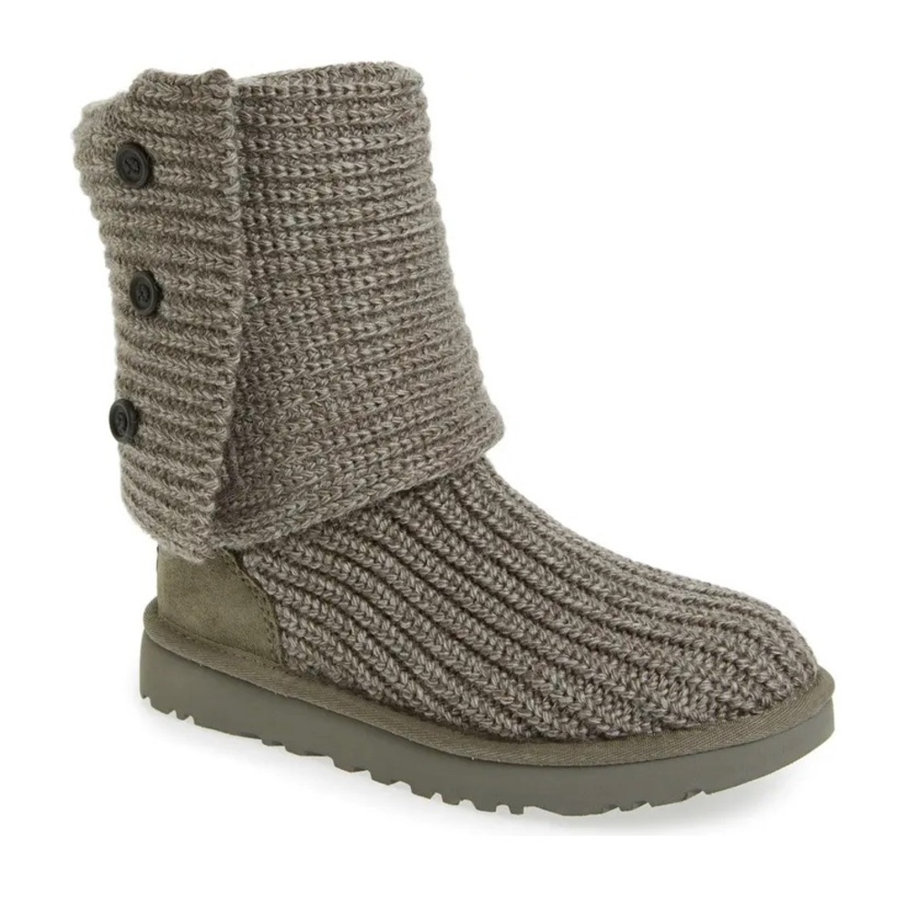 Grey Ugg Cardy Knit boot